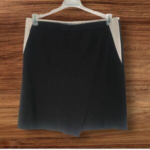 White House Black Market Black and Cream Pencil Skirt